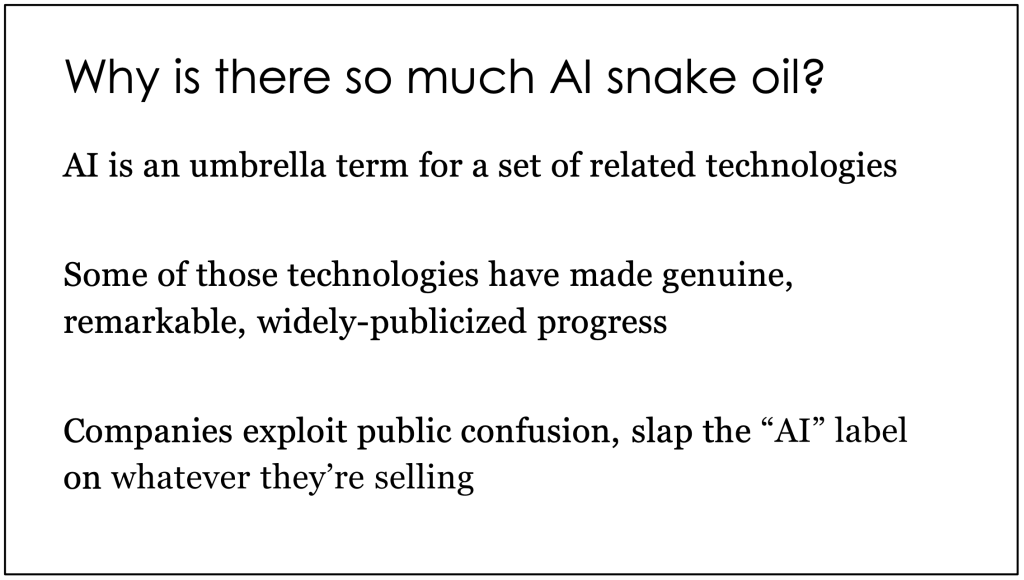 GenAI Snake Oil: Separating Hype from Reality in AI 2