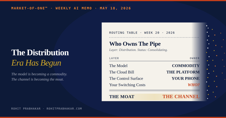 AI Weekly Memo – The Distribution Era Has Begun